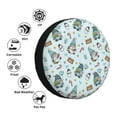 thumbnail image 4 of Naloa Winter Wonderland Light Blue PVC Leather Spare Tire Wheel Cover Spare Tire Cover, for Car Truck SUV Camper Trailer Universal Fit(14-17in)-16 inch, 4 of 6