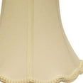 thumbnail image 2 of 14" Ivory Slanted Scallop Bell Monay Shantung Lampshade, 2 of 6