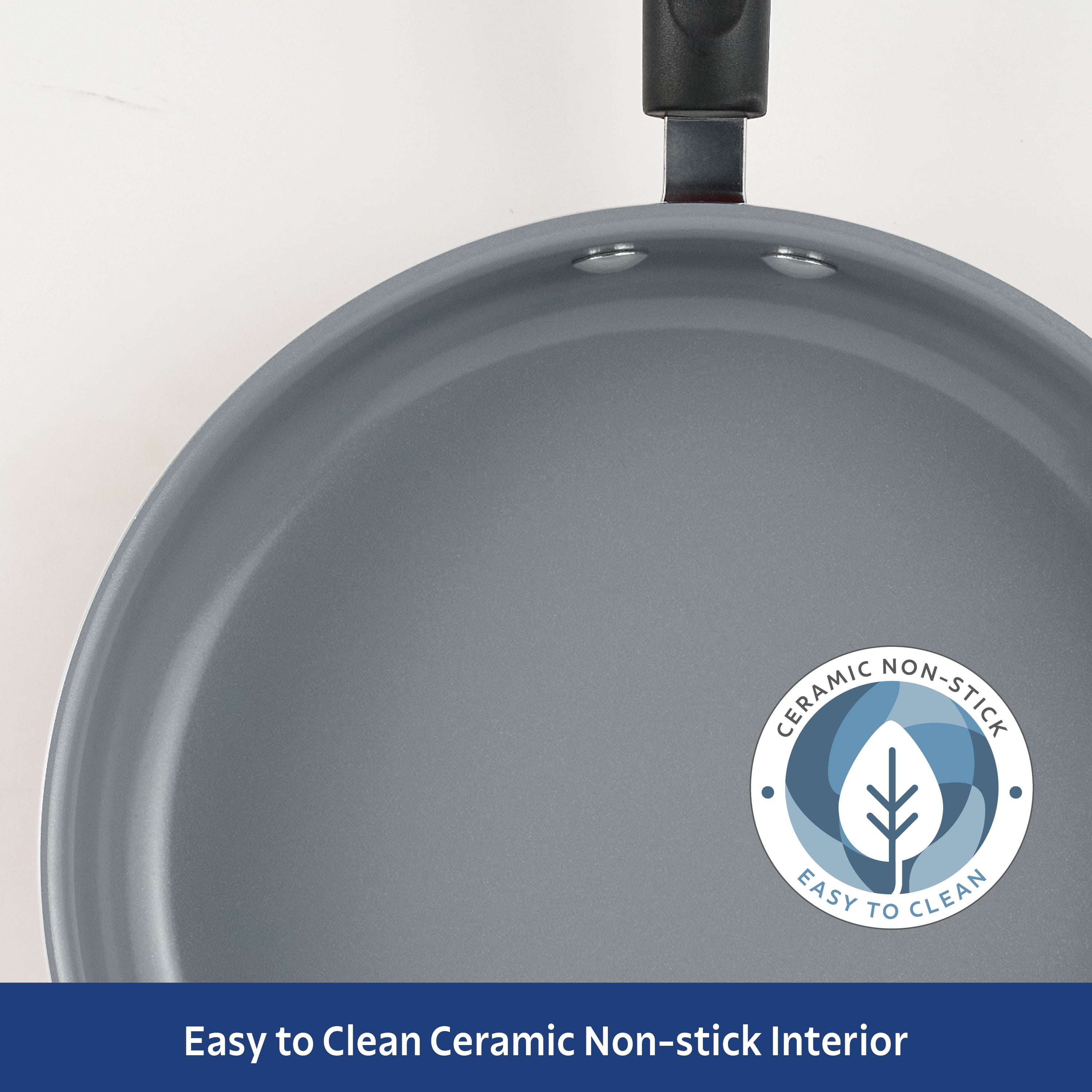 Tramontina PrimaWare Ceramic Gray Saut Pan Set, 2 Piece