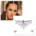 thumbnail image 4 of Unique Bargains Christmas 1 Pc Classic Face Rhinestone Stickers for Concert Purple, 4 of 5
