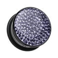 thumbnail image 5 of Brilliant Sparkles Black Body Single Flared Ear Gauge Plug Earrings, 5 of 5