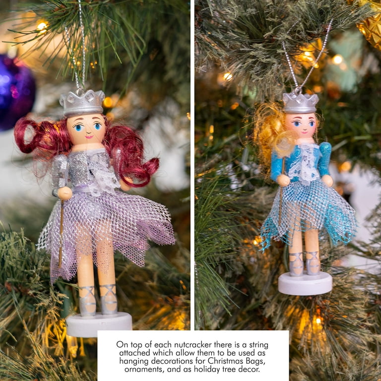 Wooden nutcracker christmas tree ornaments deals
