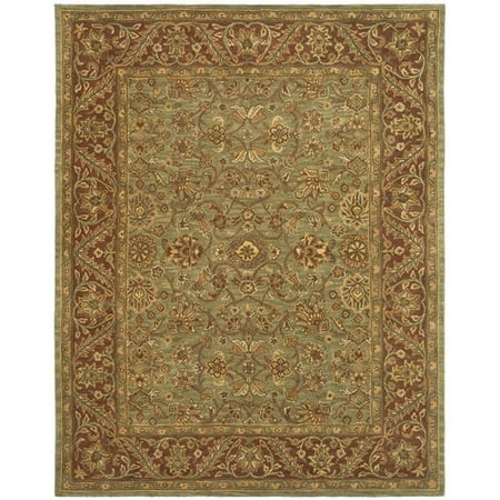 Jaipur Green - Safavieh Jaipur Hand-Tufted Wool Green/Rust Area Rug