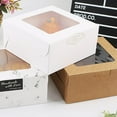 thumbnail image 6 of 10Pcs Dream Lifestyle Natural Kraft Bakery Boxes with Window, Cookie Boxes for Strawberries, Dessert Cookie Pie Macaron Donut Muffins Box for Bakery and Home, Party Favors, 6 of 8