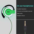 thumbnail image 4 of Hicess Wired Earbud High Fidelity Noise Cancelling Ergonomic 3.5mm Stereo Sports Ear Hook Earphone for Running, 4 of 8