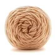 Loops & Threads Soft Classic Solid Yarn - Solid Color Yarn for Knitting, Crochet, Weaving, Arts & Crafts - Taupe, Bulk 12 Pack