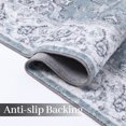 thumbnail image 3 of Haperlare Area Rug 6' x 9' Machine Washable Area Rug Waterproof Stain Resistant Vintage Distressed Rug Non-Slip Rug for Bedroom Home Office, Pale Blue, 3 of 5