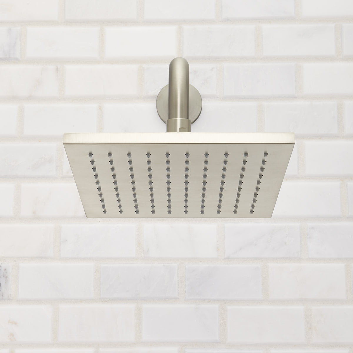 Speakman Kubos Square Rain Shower Head, Brushed Nickel