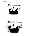 thumbnail image 4 of Adhesivos de pared de PVC con silueta de mujer en bañera, 4 of 4