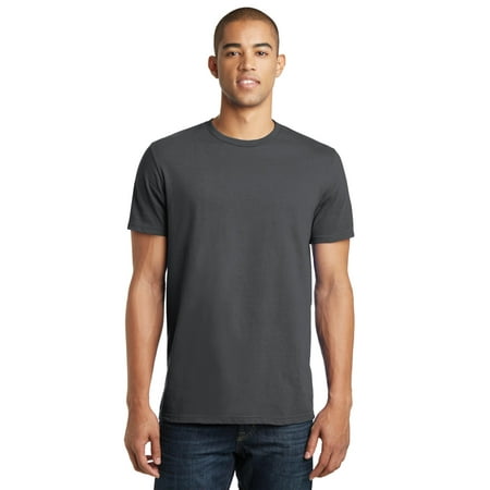 District Threads Young Mens Concert Tee. Charcoal. XL.