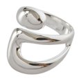 thumbnail image 1 of Anillos hechos a mano, anillos llamativos de plata 925, anillo grueso ajustable apilable para mujer y niña, 1 of 7