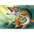 thumbnail image 1 of Pescado 5D DIY Full Round Drill Diamond Painting Rhinestones Mosaico Imagen 40x30cm Hugtrwg Para estrenar, 1 of 9
