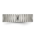 thumbnail image 4 of Titanium Polished Textured Ring, 4 of 8