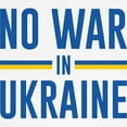 thumbnail image 3 of CafePress - No War In Ukraine Ringer T - 100% Cotton Ringed T-Shirt, 3 of 4