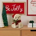thumbnail image 5 of YOHAVEN Plush Christmas Figurines Snowmen Santa Claus Reindeer Bear Tree Ornaments Holiday Decorations for Home Party Display Front Door Christmas Decorations Winter Decor, 5 of 6