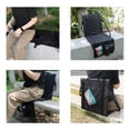 thumbnail image 4 of Asiento De Cojín Para Acampar Asiento De Estadio Plegable Asiento De Cojín De Respaldo Para Acampar Con Bolsa De Almacenamiento Portavasos Asiento De Blanqueador Portátil A ANGGREK Cocina, Decoración y Otros, 4 of 5