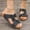 Black, variant on Sandals Under $15， Xunlbb Summer New Foreign Trade Large Size Wedge Fish Mouth Solid Color Large Size One Line Outside To Wear Beach Sandals(Black,Size:36)