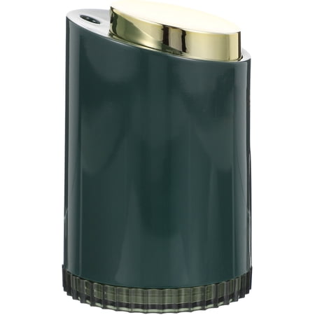ELAYARD Desktop Toothpick Holder Green Acrylic Press-Type Automatic Dispenser for Home Use