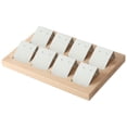 thumbnail image 4 of Portatarjetas de madera Natural Sunnimix Organizador de 8 pares blancos, 4 of 8