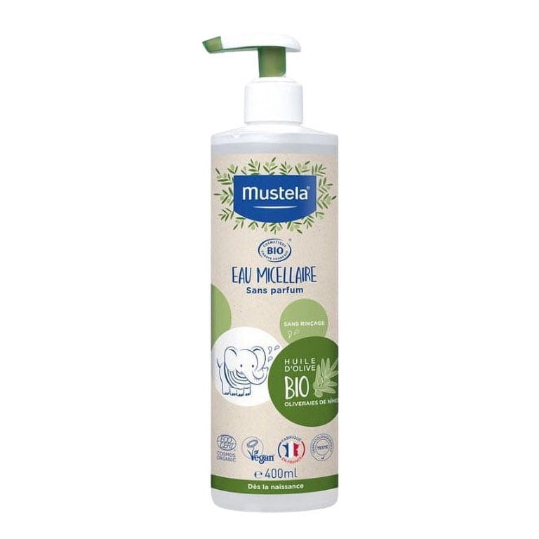 Mustela Micellar Water, Face & Body, Fragrance Free, 13.52 fl oz photo 1