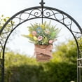thumbnail image 4 of Spring Door Wreath with Easter Eggs Wall Hanging Basket Plastic Simulation Flower 1 Pc for Porch Farmhouse Home Spring Decor, 4 of 8