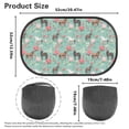 thumbnail image 6 of KUIFORTI 2 Pack Car Window Shades for Side Window 20.47" x 12.59" Window Sun Blocker Foldable Sun Visor for Car Truck Sedan Van SUV, Horse Print, 6 of 6