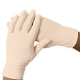 thumbnail image 4 of 3 Pairs Solid Color Cotton Gloves, Reusable Multi-Purpose Work Gloves, Soft Elastic Hand Protection for Jewelry Handling, Costume Events, and Formal Occasions Beige, 4 of 4