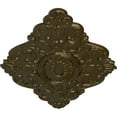 thumbnail image 3 of 42 3/4"W x 28 7/8"H x 1"P Ashford Ceiling Medallion, Hand-Painted Brass, 3 of 5