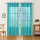 thumbnail image 5 of CaiYueKe Semi Sheer Curtains with Silver Embossed Pattern Modern Window Treatments for Living Room Bedroom Polyester Grommet Top Blackout Drapes Home Decor, 5 of 7
