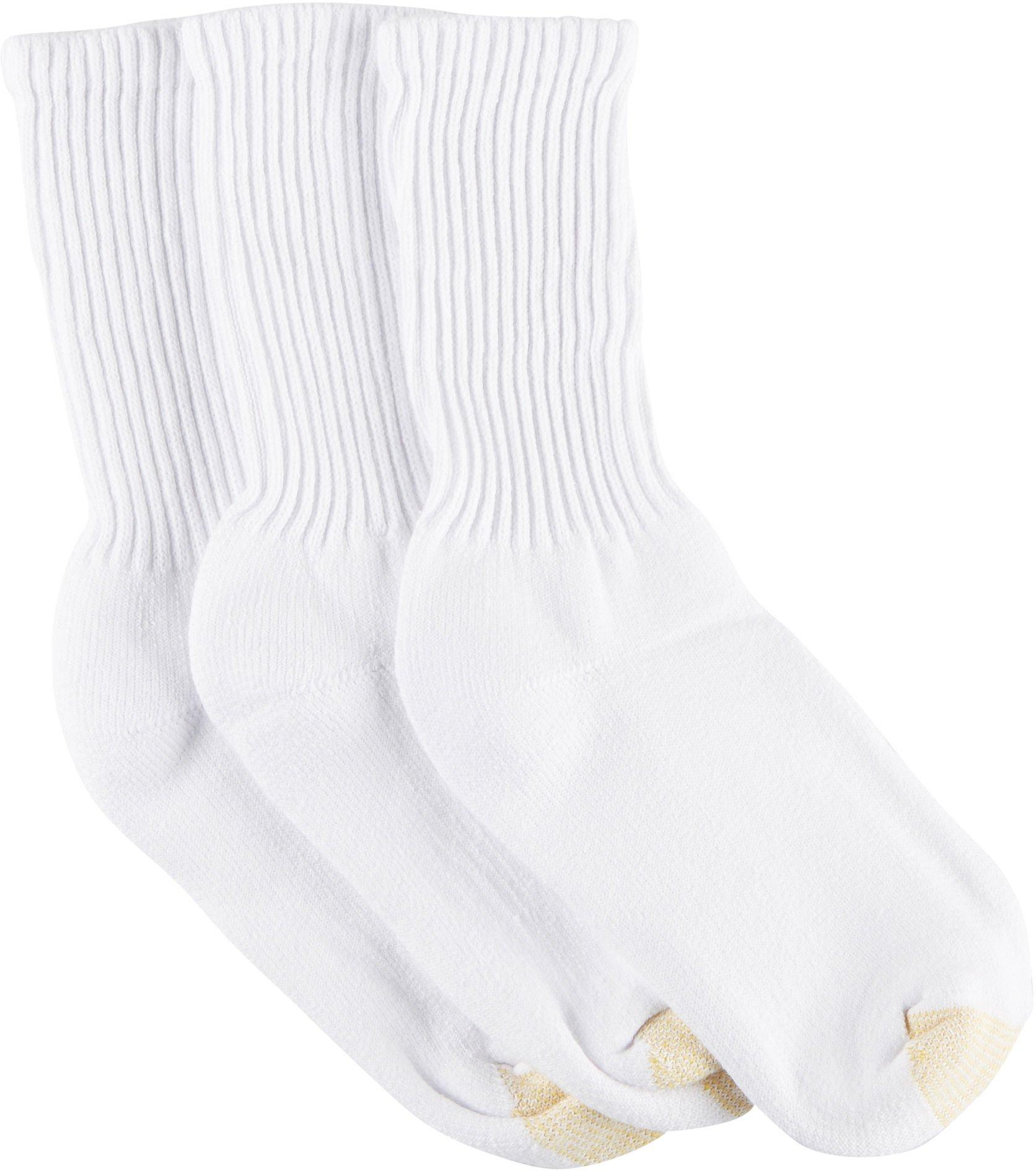 Gold Toe Womens 3pk. Ultra Tec Crew Socks 9.511 White