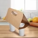 thumbnail image 4 of 10 portavasos con asa de cartón kraft, portavasos de café con doble orificio, portavasos desechable para bebidas frías o calientes, servicios de alimentos, té con leche, contenedor para llevar, 4 of 4