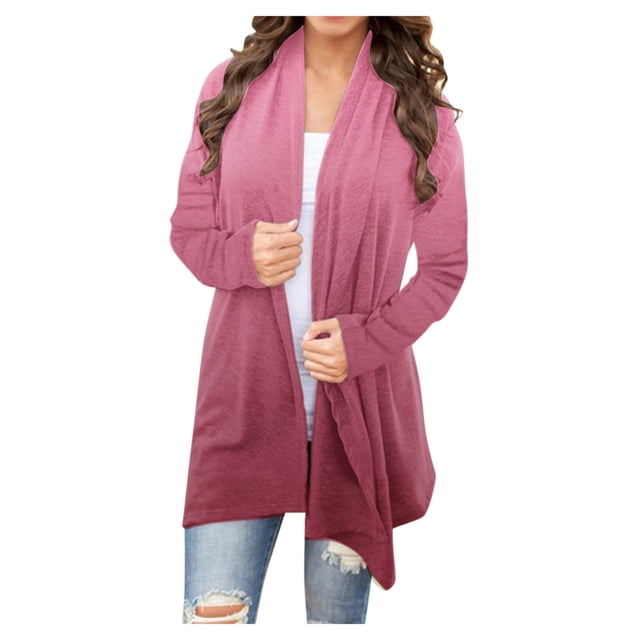 Women's Summer Winter Fashion Printed Long Sleeve Top Coat Cardigan