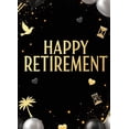 thumbnail image 5 of LUUFILx Happy Retirement Banner Balloons Celebration Backdrop Colorful Pennants Photography Props Decoration Party Supplies Wall Poster Background, 5 of 9