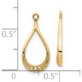 thumbnail image 3 of 10K Yellow Gold Diamond Earring Jackets (Width 9) (Length 18) - Jbsp, 3 of 5