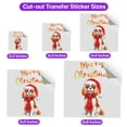 thumbnail image 5 of Merry Christmas Cavalier King Charles Spaniel Enjoys Woofmas Winter Xmas Holiday Cutout Transfer Sticker Dog Lover Gifts Transparent Decal Art Decor - 02022, 5 of 5
