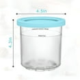 thumbnail image 6 of ACDANC Containers Replacement for Ice Cream Maker Pints and Lids - 4 Pack,16oz Cups Compatible with NC301 NC300 NC299 Series Ice Cream Maker - Dishwasher Safe,Leak Proof Lids Pink/Mint/Grey/Blue, 6 of 6