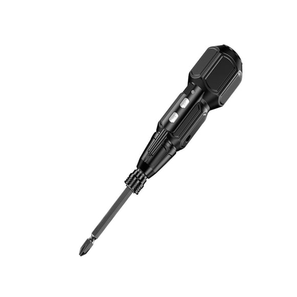 Yuarrent Destornillador eléctrico 3.6v Recargable Portátil Mini Rotación automática 6.35mm Cabezas dobles Broca y cable USB Destornillador de luz LED, Tratamientos de ventanas Yuarrent HA018911-00