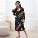thumbnail image 4 of Ropa de cama Ropa infantil Albornoz grueso con capucha alargado Pijamas de terciopelo para niñas Camisón de poliéster para niñas, 4 of 7