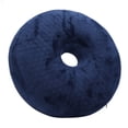 thumbnail image 1 of Cojín De Asiento Para Hemorroides, Cojín De Donut De Gel, Funda Ergonómica De Terciopelo Transpirable Azul Marino Para Silla De Oficina Para Ciática, 1 of 7
