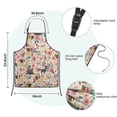 thumbnail image 7 of Pug Dogs with Pioneer Flower Kids Aprons for Girls and Boys,Adjustable Neck Strap Toddler Aprons for Kids Cooking Baking, 7 of 7