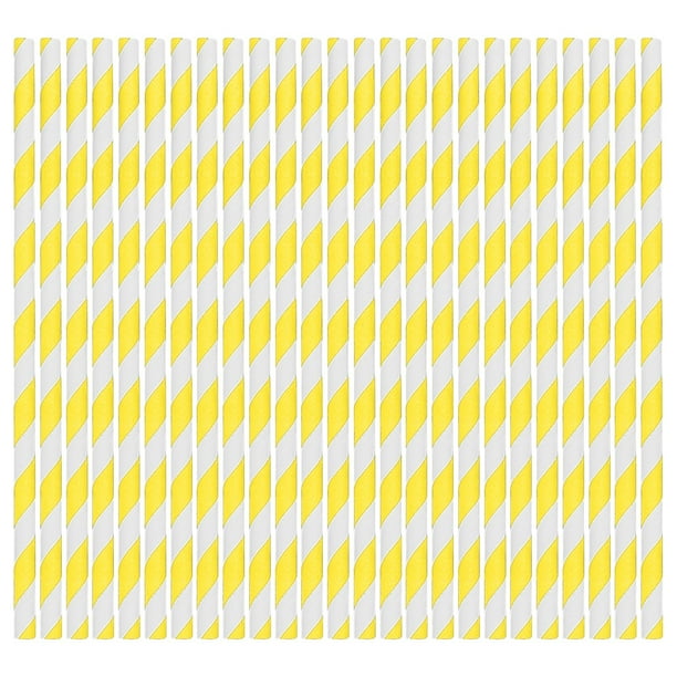 Fiudx Pajitas de Papel de Colores, Pajitas de Rayas Surtidas, Artículos Ecológicos para Fiestas, Decoración para Cumpleaños y Bodas, Manualidades Divertidas.