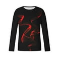 thumbnail image 5 of Lilgiuy New Valentine's Day Men's 3D Printing Long Sleeve T-shirt Fashion Casual Loose Round Neck Undercoat Top Blouses & Shirts Athletic Relax Tee, 5 of 5