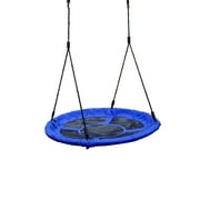 Gorilla Playsets Eclipse Swing - Extra Large - Blue with Black Ropes