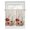 Red, Green, variant on Half Window Curtains 24 Inches Long, Mushrooms Eucalyptus Window Treatment Curtain Drapes, Sage Green Botanical Butterflies Short Curtains Tiers for Kitchen Over Sink, 27.5"x24", 2 Panels