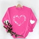 thumbnail image 5 of Xuyuer Valentines Sweatshirts for Women Heart Print Graphic Valentine Sweatshirts Casual Tops, 5 of 9