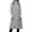 Light Gray, variant on Winter Hooded Vest Long Sleeveless Gilet With Zip Front Lined Warm Outerwear Coat