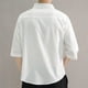 thumbnail image 5 of pstuiky Camisa de manga corta para hombre, Camisa informal de manga corta con cuello alto y botones para hombre, color liso ropa de hombre l, 5 of 5