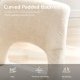 thumbnail image 3 of LEGAHOME Dining Chairs Set of 2, Upholstered Dining Room Chairs with Curved Backrest, Mid-Century Wooden Kitchen Chairs for 300lbs Weight Capacity, Beige, 3 of 8