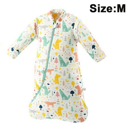 

Autumn and Winter Baby Anti-kick Artifact Children s Pajamas Cotton Padded Baby Winter Sleeping Bag