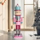 thumbnail image 5 of Figura de marioneta de cascanueces de 35 cm, Cascanueces navideños, Estatua de soldado de madera de juguete, Helado, 5 of 8